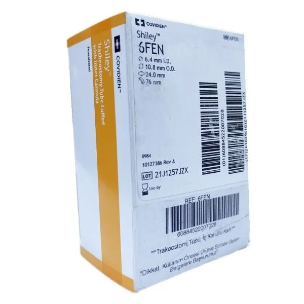 تراکستومی کاف دار شایلی سایز 6 COVIDIEN Shiley FEN