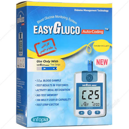 دستگاه تست قند خون ایزی گلوکو Easy Gluco بدون نوار قند